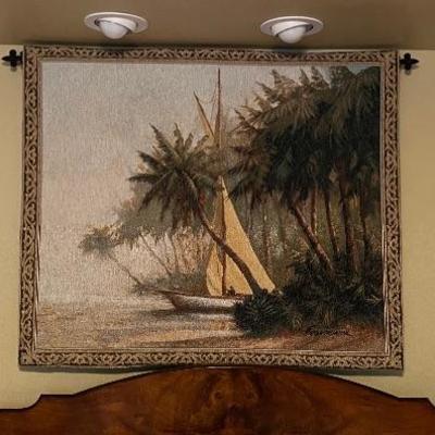 Tapestry with holder $125 