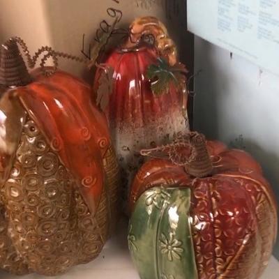 3 pumpkins - $20 very nice porcelain 
