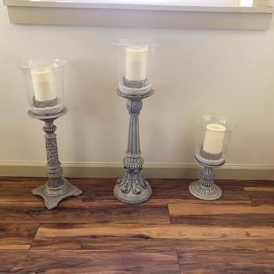 3 pc candle set HEAVY DUTY $75