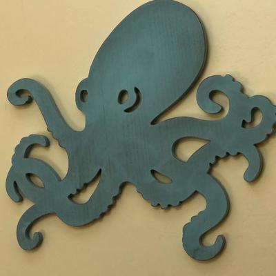 Squid wall art $18 in their spa room 