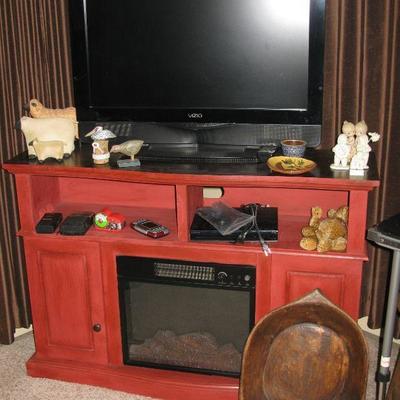 TV stand with build in heater  BUY IT NOW $ 85.00   (TV NOT included) 