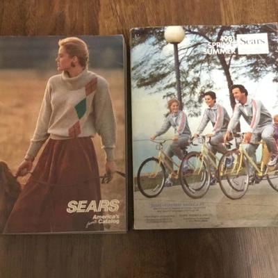 Sears 1981 Spring/Summer Catalog and Sears 1988 Fall Catalog.