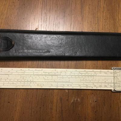 1947 Kneuffel and Esser Slide Rule N4081-3 with Leather Sheath