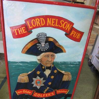 Iron Double Sided Lord Nelson Pub Sign