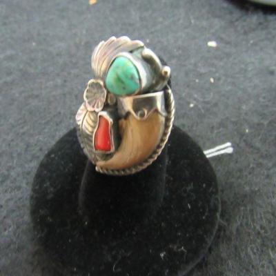 Navajo Vintage Sterling Claw Ring