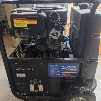 Powr-Quip 7500w Industrial Contrator series w/ electric start