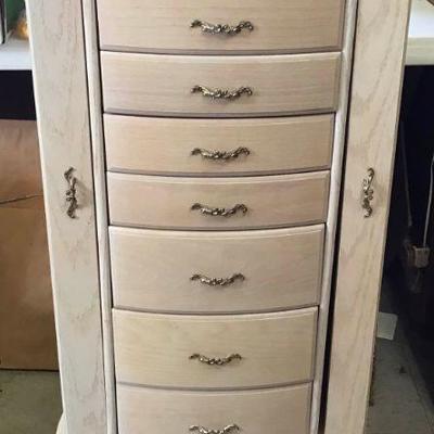 French Provencial Jewelry Armoire