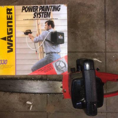 WST245 Wagner Power Painting System & Sears Chain Saw