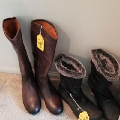 FRYE and NORTHFACE boots