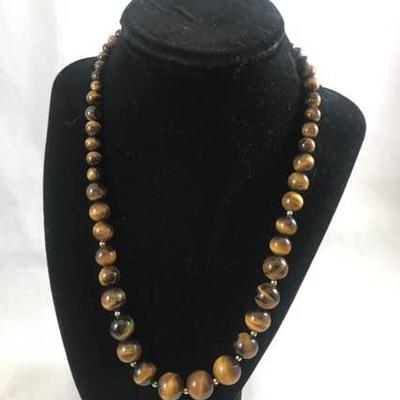 Tiger Eye Bead Necklace