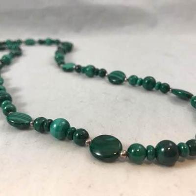 36'' Malachite Necklace