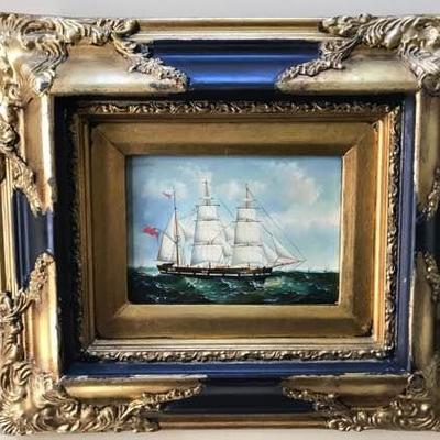 British Sailing Ship Painting