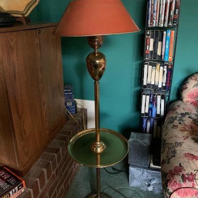 brass floor lamp table $35