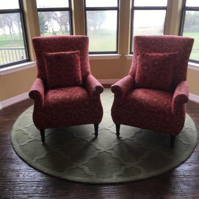 Terra Cotta Arm Chairs (2)
30”D x 42” H x 32” W
Full price $195.00 each; if interested call (314) 805-6219 