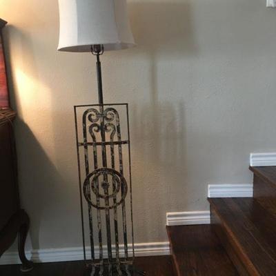 Distressed Iron Floor Lamp
62” High
Base is 12” x 24”
Full price $125.00; if interested call (314) 805-6219 