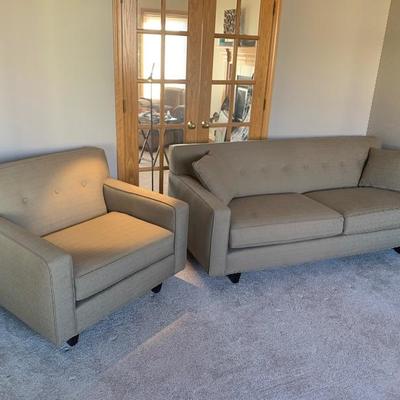 Sofa and arm chair - like new 