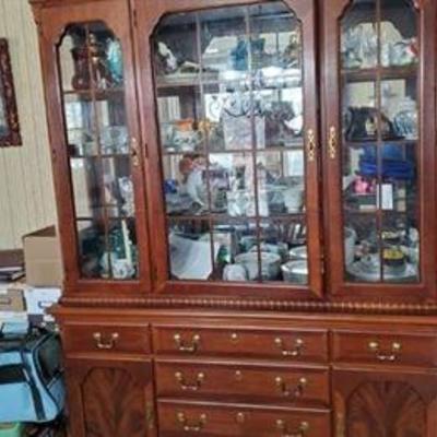 Beautiful china cabinet 250.00 presale available matches dining room table 