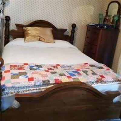 Nice full size bed 150.00 with great mattress! 