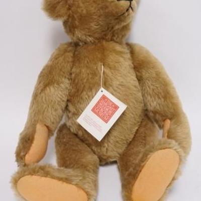 1090	STEIFF LARGE JOINTED TEDDY BEAR MARGARET STRONG EDITION, 19 IN H 
