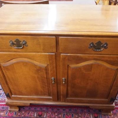 1094	ETHAN ALLEN SERVER, TWO DRAWERS TWO DOORS 
