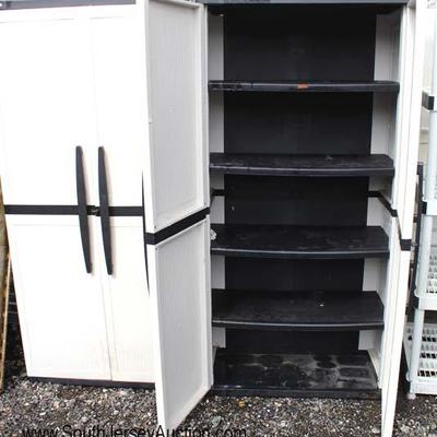  Like New â€œEnviro Elementsâ€ PAIR of NICE PVC 2 Door Storage Cabinets 