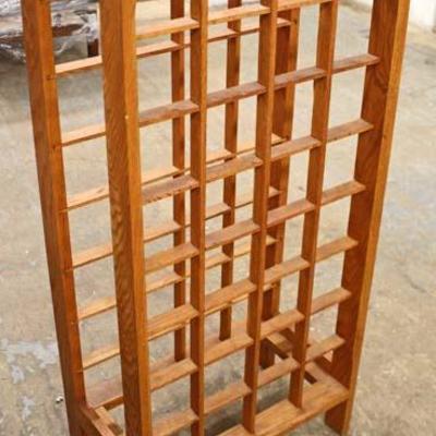  Arts and Craft Style Oak Wine Rack 
