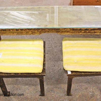  3 Piece Asian Style Console and 2 Stools 