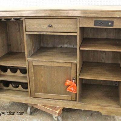  NEW Rustic Finish Free Edge Bar with Foot Rail 