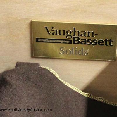  Country Style â€œVaughan-Bassett Furniture Companyâ€ Black Distressed Wood Step Up Buffet 