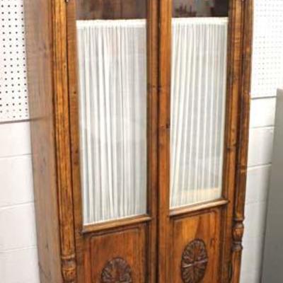  Carved Country Style 2 Door Armoire 