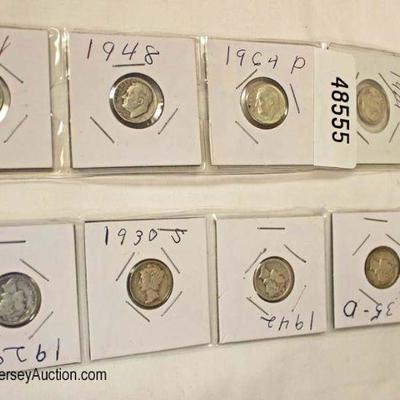  Selection of Silver Dimes and Mercury Silver Dimes 