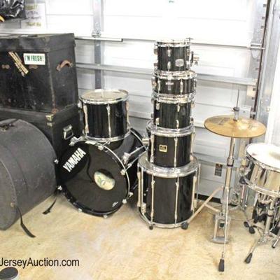  Large 23 Piece â€œYamahaâ€ Drum Set Stage Custom all Birch Shell Drums, Including  Drum Sticks, â€œSabianâ€ Symbols, Including...