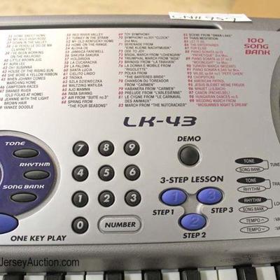  â€œCasio Lighting Systemâ€ Keyboard LK-43 with Stand 