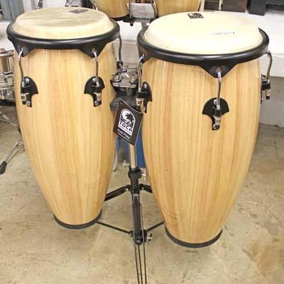  Set of Like New â€œToca Percussion Companyâ€ Maple Case Bongos 