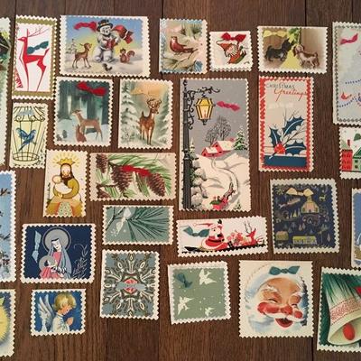 Vintage unused gift tag collection 
