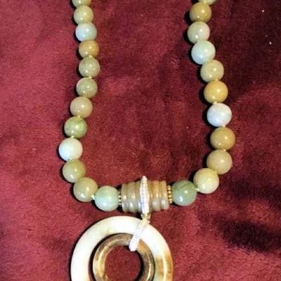 MLC081 Circle of Life Jade Necklace