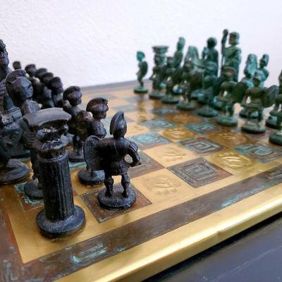 cast iron chess set