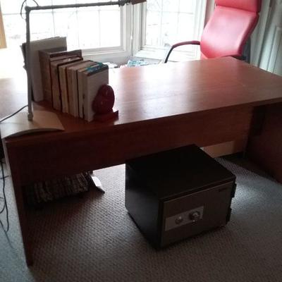 Teak Desk and Side Table