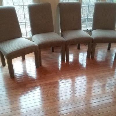 Set of Four Upholstered Chairs