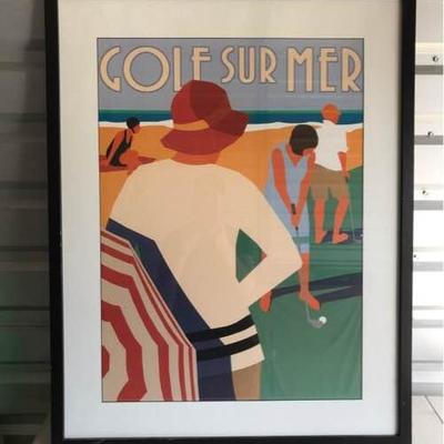 Golf Sur Mer Print
