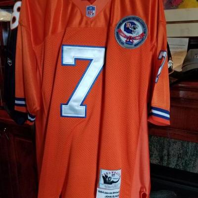 (No. 163) John Elway 1984 Throwback Jersey (not signed).  Size 50 ~ $45