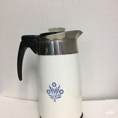 https://www.ebay.com/itm/124123427960 KB0004: Vintage Corning Ware 10 Cup Blue Cornflower Electric Coffee Pot Complete w/ Cord