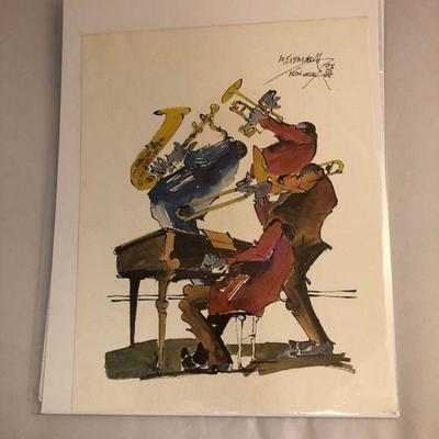 https://www.ebay.com/itm/124124655678 LAN0807: Leo Meiersdorff Jazz Print 10"X12.5" Local Pickup $25 4 Piece Band