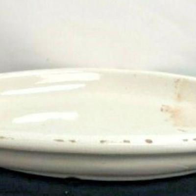 https://www.ebay.com/itm/114152354408 SM3042: MEDIUM WHITE PLATTER POTTERY CRACKED