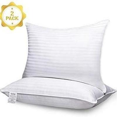 Adoric Pillows for Sleeping,2 Pack Queen Premium Hotel Bed Pillows,Breathable Cotton Cover Skin Friendly Down Alternative Pillow Good for...