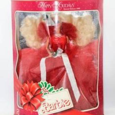 1988 HAPPY HOLIDAYS BARBIE Special Edition # 1703 - First Happy Holidays Doll in Series NRFB