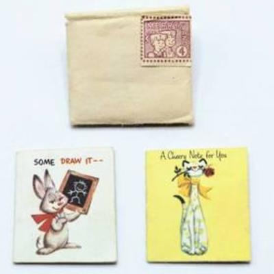 Vintage Miniature Hallmark Greeting Cards for Dolls Barbies