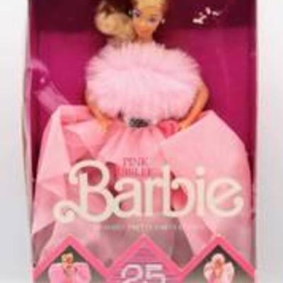 1987 PINK JUBILEE Special Limited Edition Barbie 25 Year Wal-Mart Anniversary #4589