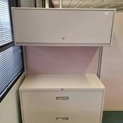 Metal Cabinet and 2 Drawer File