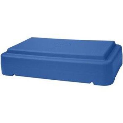 The Step 6 Stackable Blue Aerobic Exercise Non-Slip Platform with Nonskid Feet to Prevent Sliding